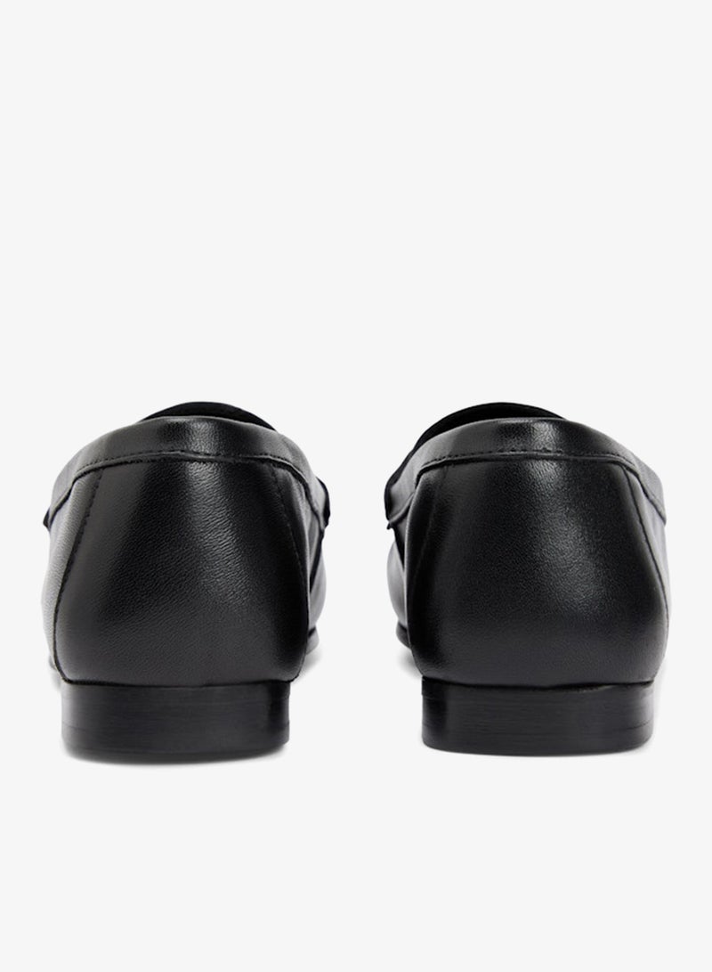 TOMMY HILFIGER Chain Horsebit Leather Loafers - Image 4